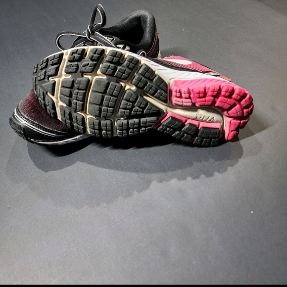 Brooks Ghost 10 Black‎ Pink Sneaker Running Walking Nursing - Women's Size 7 B - Picture 10 of 16